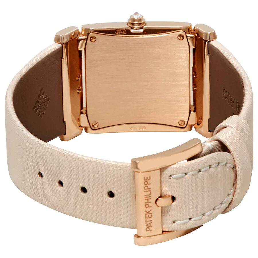 Patek Philippe Twenty 4 18kt Rose Gold Vanilla Strap Diamond Ladies Watch 4920R 4920R-10