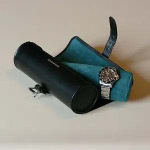PEMBERTON & MILNER Leather Travel Watch/Jewellery Roll