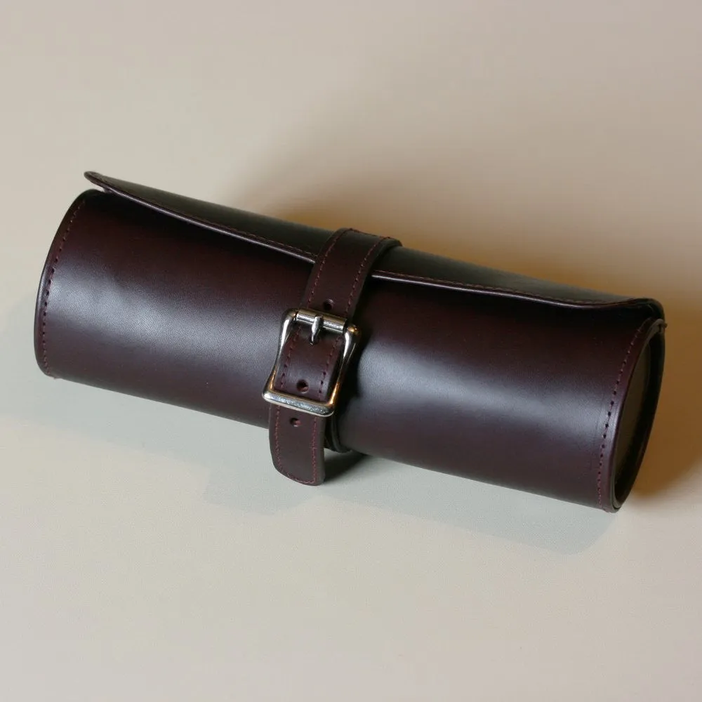 PEMBERTON & MILNER Leather Travel Watch/Jewellery Roll