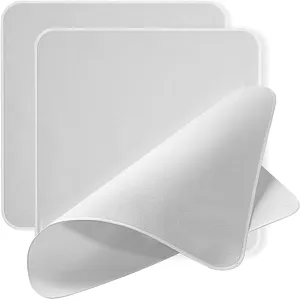 Polishing Cloths  (Starting from 30 Pieces, 6.3" X 6.3", White, Thick, Superfine) Compatible with Apple iPhone, iPad, MacBook, iWatch, Soft & Nonabrasive Double-Layer Microfiber Cleaning Cloths (X3601-30)