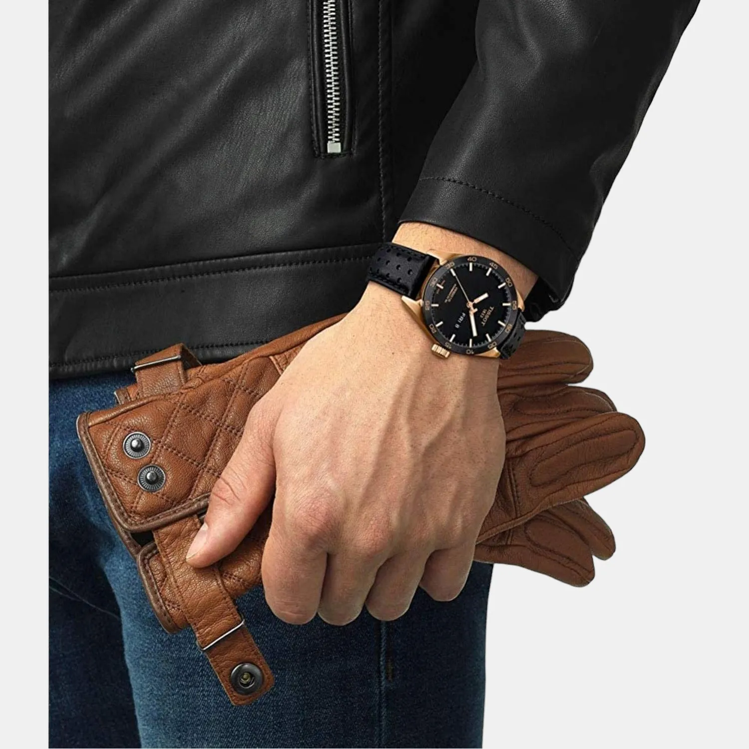 Prs 516 Men Analog Leather Watch T1004303605101