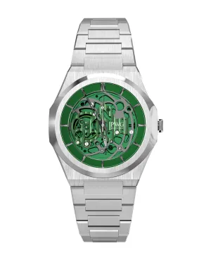 PWG Skeleton Stainless Steel Green 42 MM Automatic Men