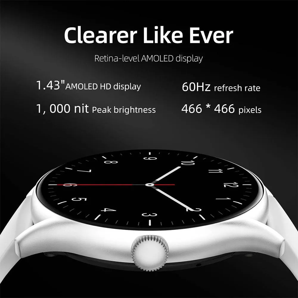 QCY Smart Watch QCY67 (46mm) Frost Gray Case With Frost Gray Sport Strap