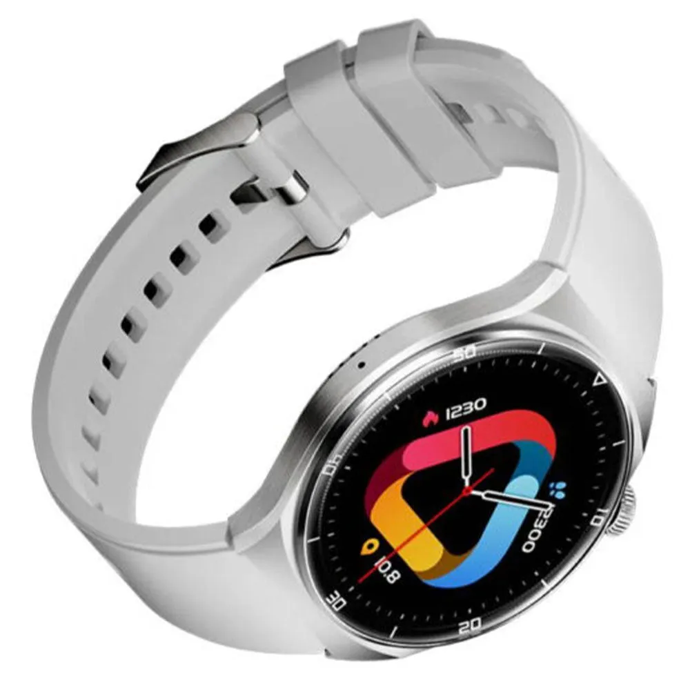 QCY Smart Watch QCY67 (46mm) Frost Gray Case With Frost Gray Sport Strap