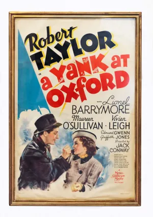 "A Yank at Oxford" Original 1938 Movie Poster, Framed - $10K Appraisal Value!  