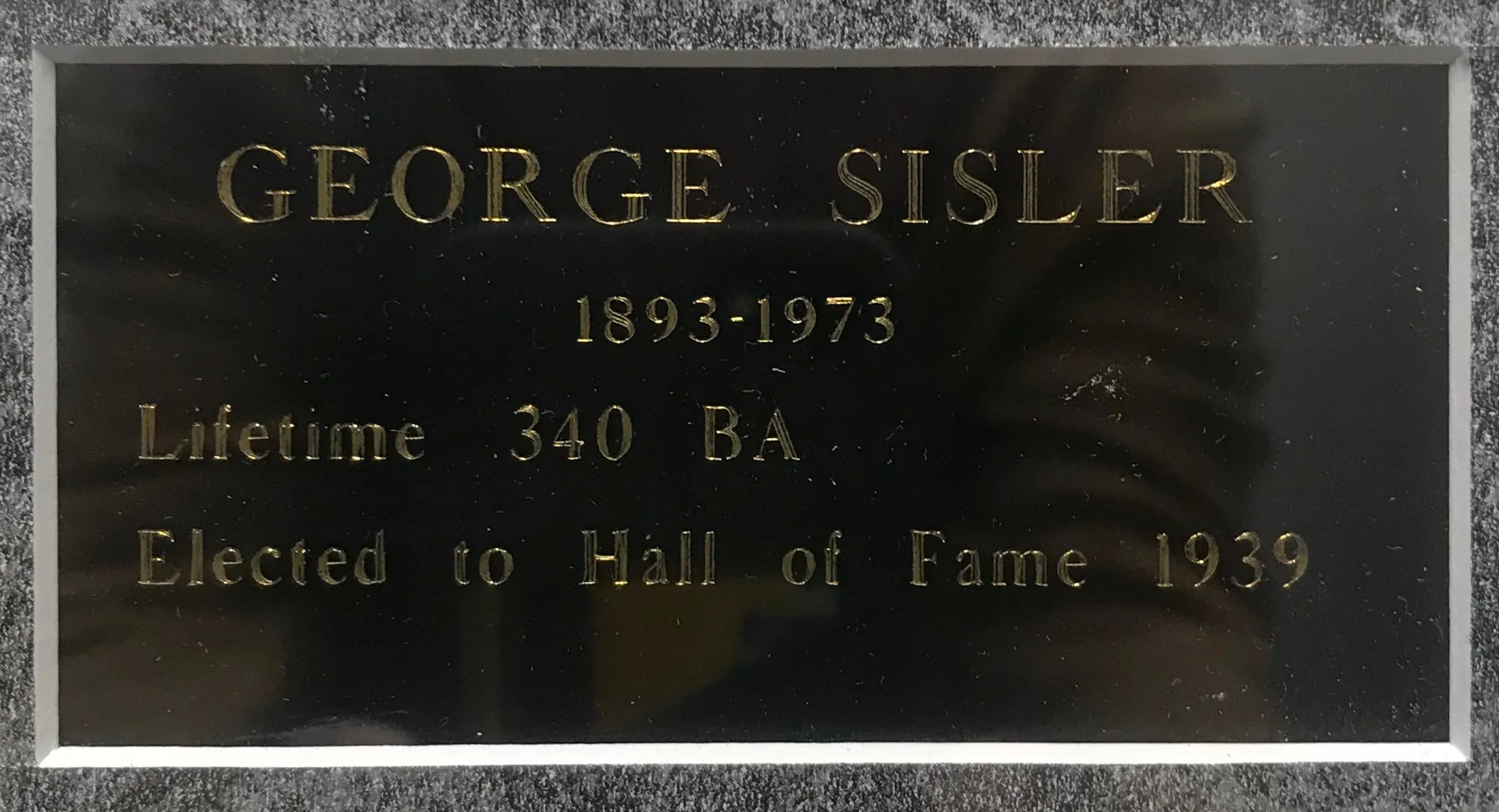 "Gorgeous George" Sisler Autographed Stats Card with Photo 1940 - $5K APR w/CoA