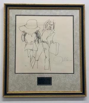 "John Lennon with Yoko Ono"  #41/300 Signed Lithograph, C. 1970 - $30K APR w/CoA
