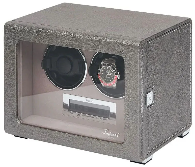RAP Watch Winder Quantum Quad Two Leather Grey