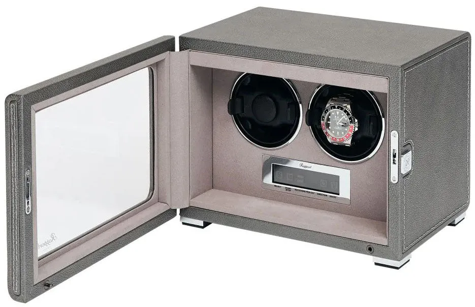 RAP Watch Winder Quantum Quad Two Leather Grey