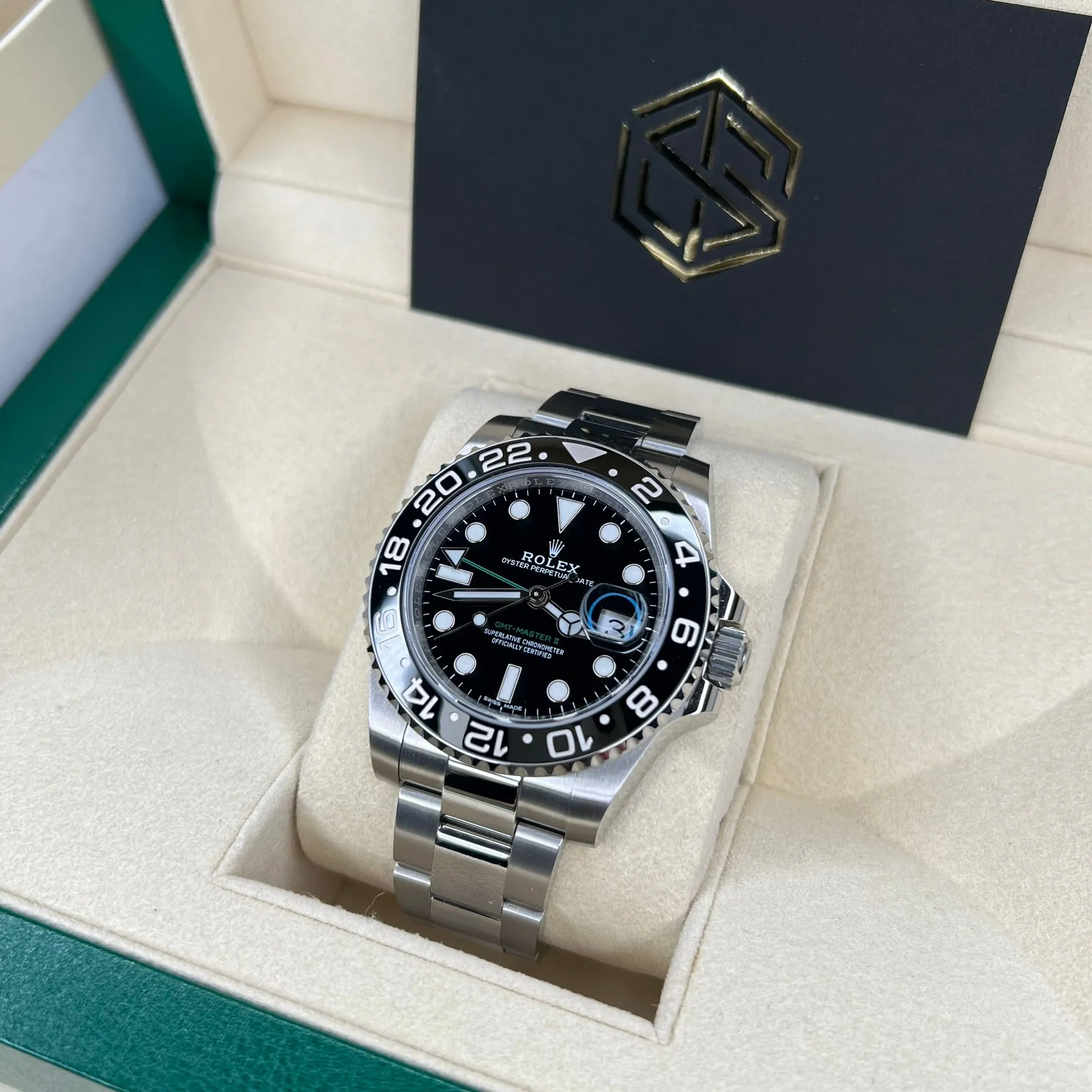 Rolex 116710LN GMT-Master II Black Dial 2018 Unworn Full UK Set Watch
