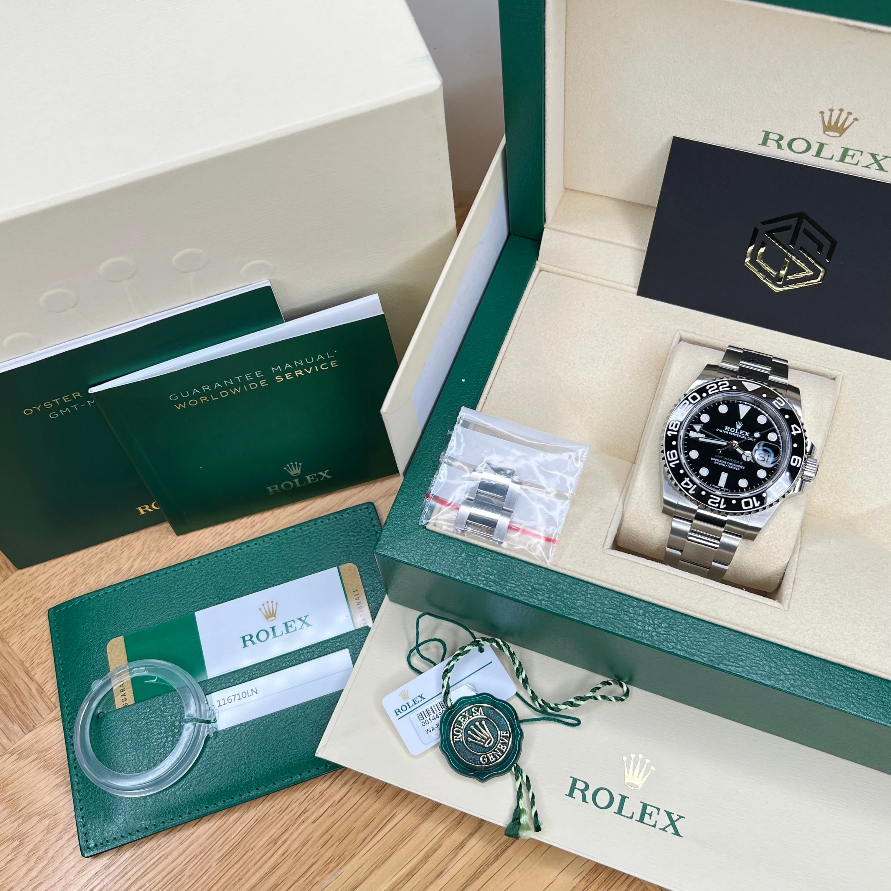 Rolex 116710LN GMT-Master II Black Dial 2018 Unworn Full UK Set Watch