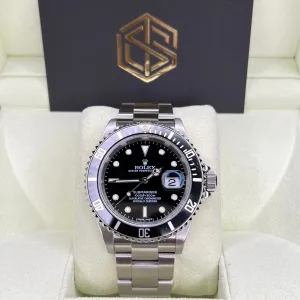 Rolex 16610 Submariner Date 40mm 2006 Collector's Full Set Watch