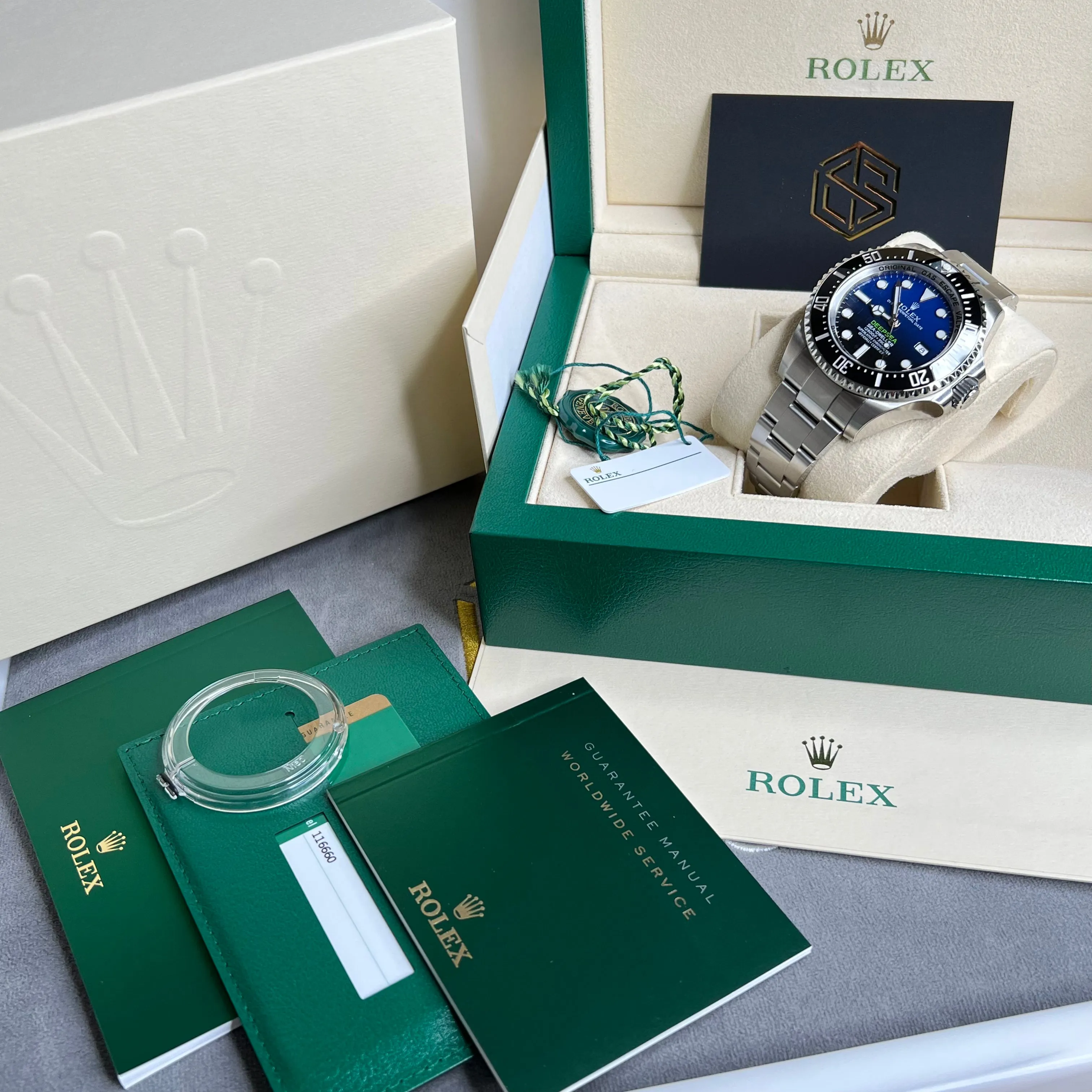 Rolex DeepSea James Cameron 116660 2017 FULL STICKERS Unworn Watch