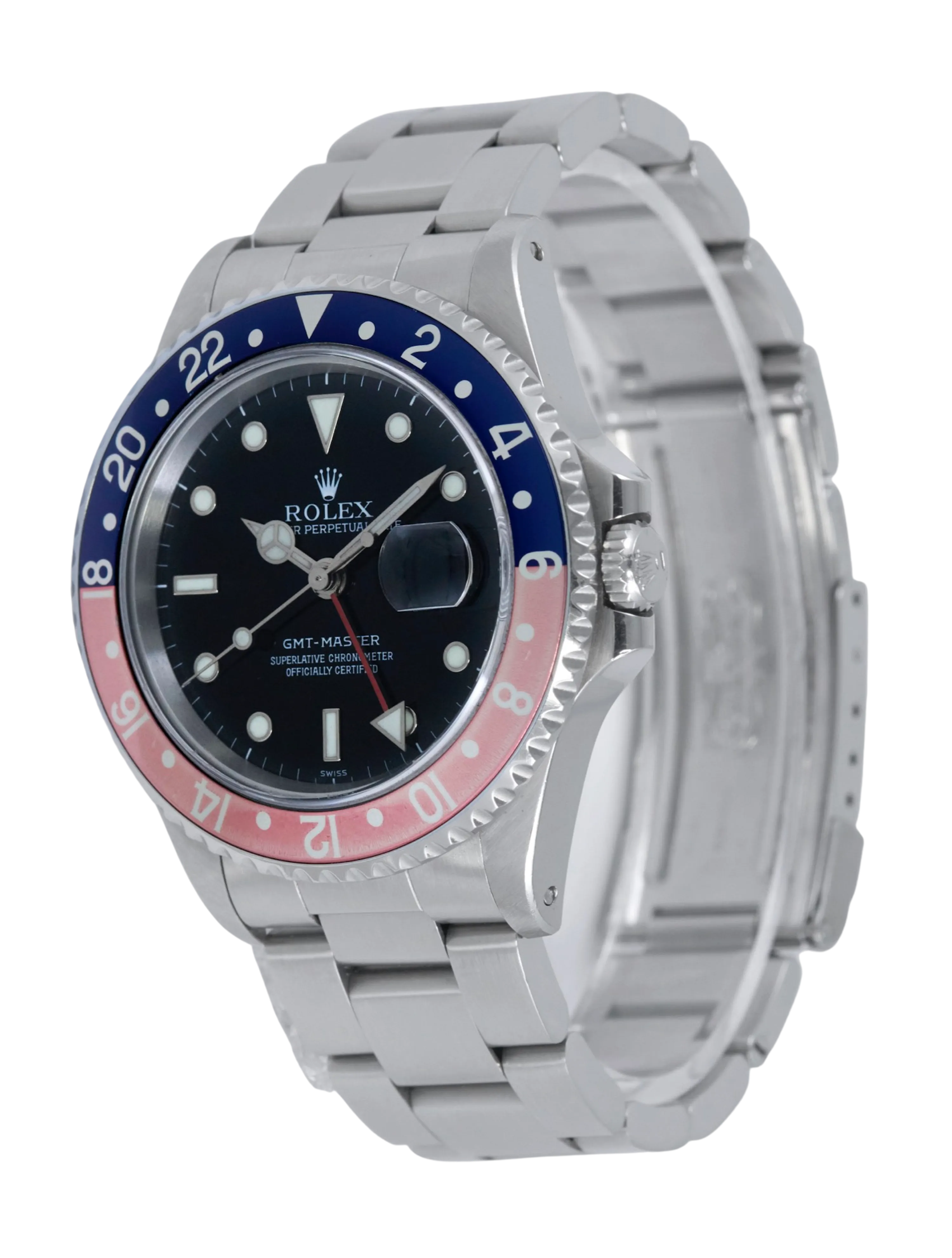 Rolex GMT Master, Swiss Only Dial, Pepsi. Ref: 16700  (Collector's set 1998)