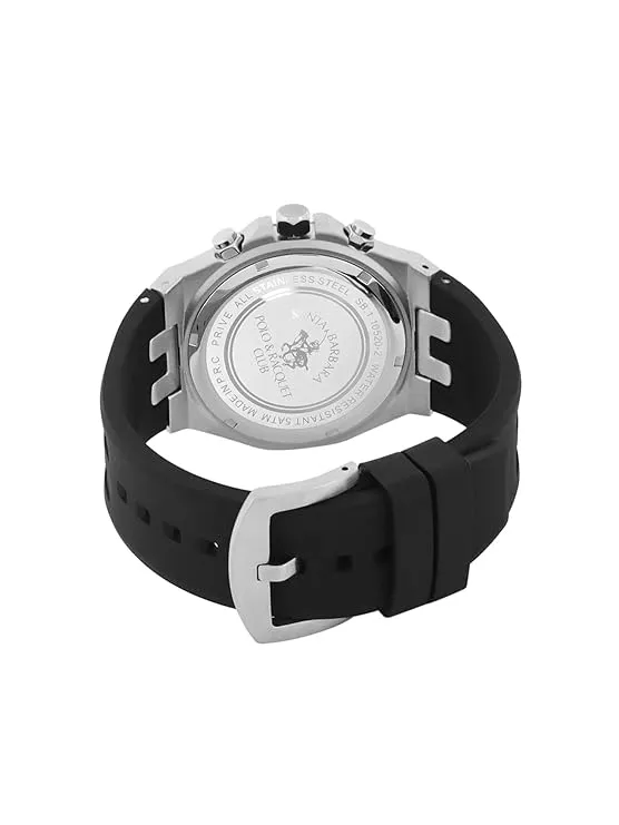 Santa barbara polo & Racquet Club Black Dial Chronograph Watch for - Men SB.1.10520-2