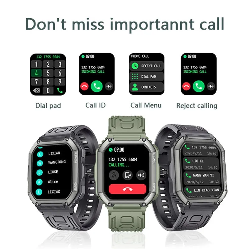 SENBONO C20S New Smart Watch Men Big Battery Music Play Fitness Tracker Bluetooth Dial Call Sport Smartwatch Men for IOS Android