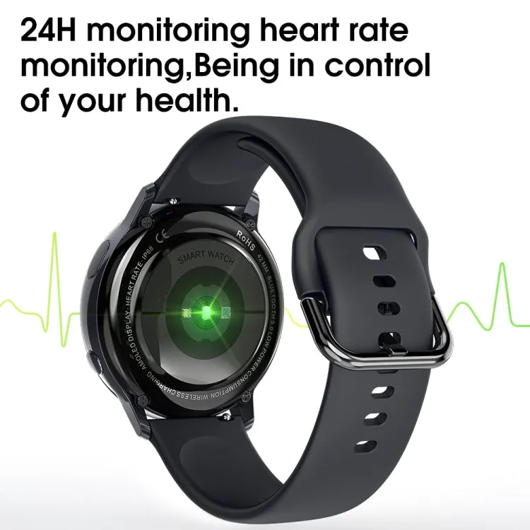 SG2 1.2 inch AMOLED Screen Smart Watch, IP68 Waterproof, Support Music Control / Bluetooth Photograph / Heart Rate Monitor / Blood Pressure Monitoring(Gold)