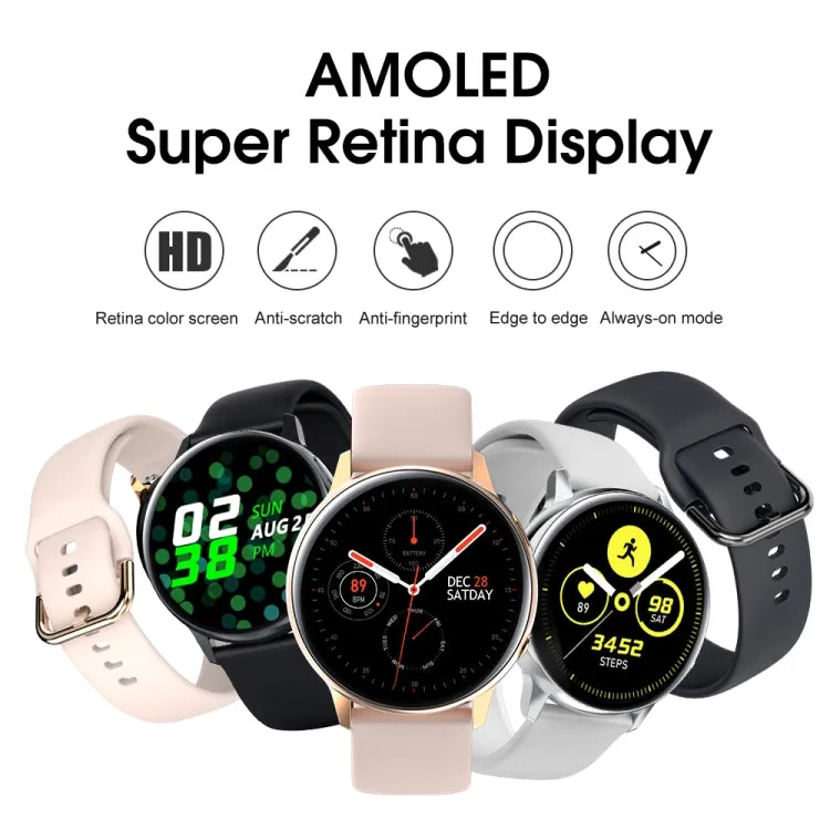 SG2 1.2 inch AMOLED Screen Smart Watch, IP68 Waterproof, Support Music Control / Bluetooth Photograph / Heart Rate Monitor / Blood Pressure Monitoring(Gold)