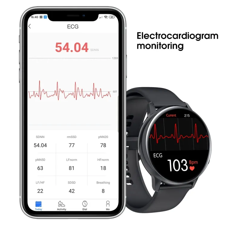 SG2 1.2 inch AMOLED Screen Smart Watch, IP68 Waterproof, Support Music Control / Bluetooth Photograph / Heart Rate Monitor / Blood Pressure Monitoring(Gold)