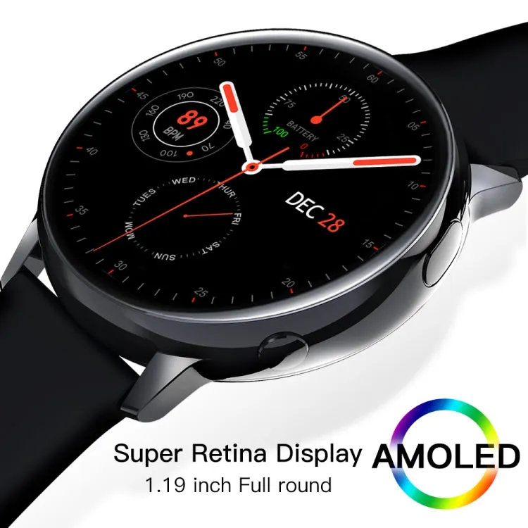 SG2 1.2 inch AMOLED Screen Smart Watch, IP68 Waterproof, Support Music Control / Bluetooth Photograph / Heart Rate Monitor / Blood Pressure Monitoring(Gold)