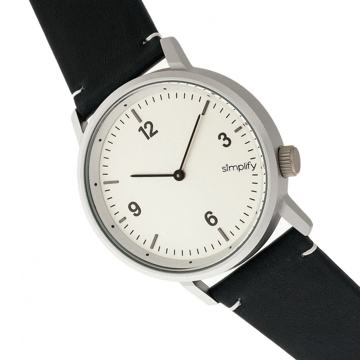 Simplify The 5500 Leather-Band Watch