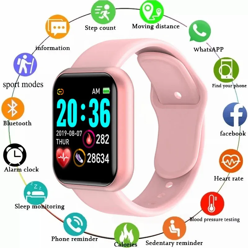 Smart Fitness Tracker Watch with Heart Rate Monitor