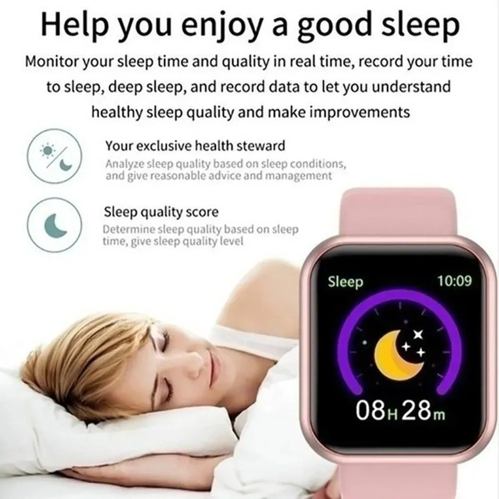 Smart Fitness Tracker Watch with Heart Rate Monitor