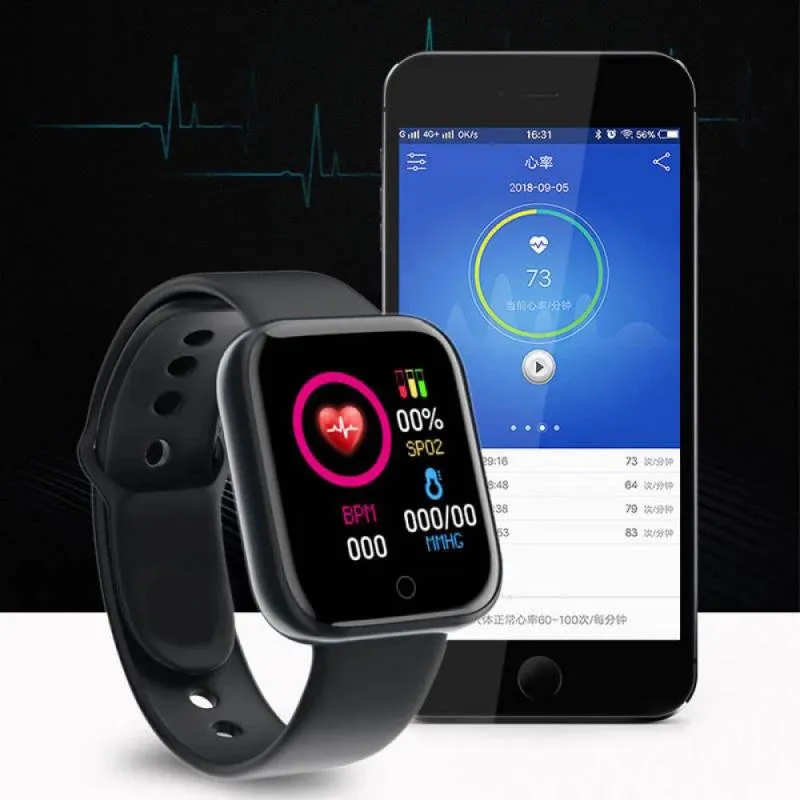 Smart Fitness Tracker Watch with Heart Rate Monitor