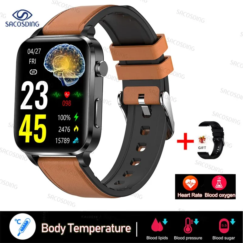 Smart Watch Men Laser Treatment Three High ECG PPG Heart Rate Blood Pressure Health Tracker Smart Watch For Huawei Xiaomi Gift
