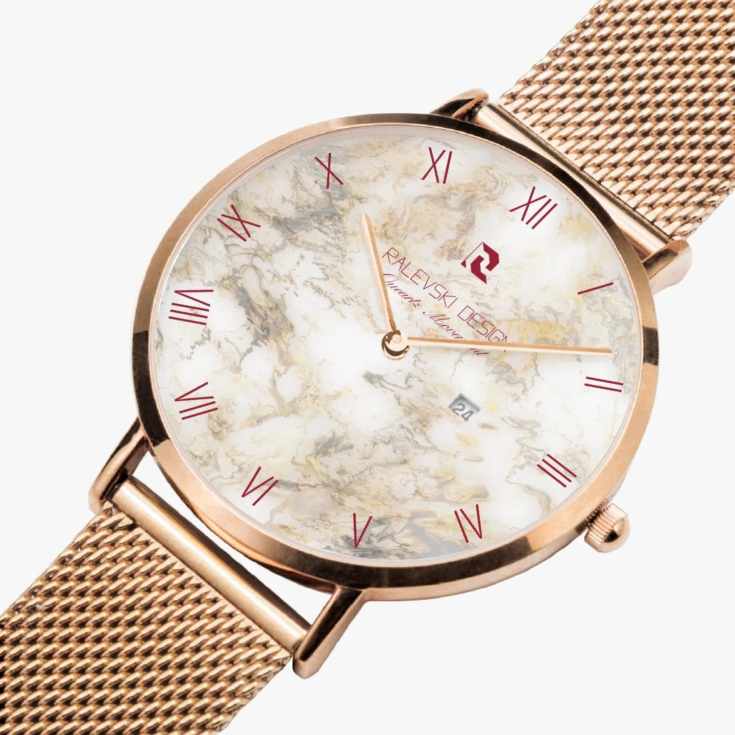 Stainless Steel Perpetual Calendar Quartz Watch