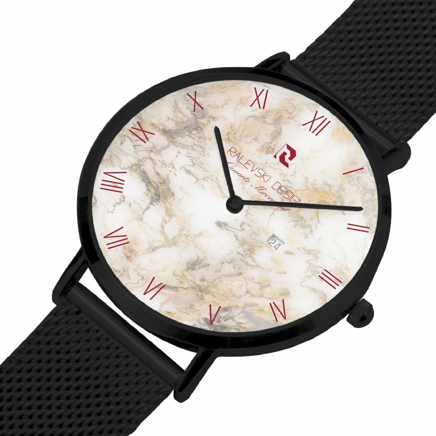 Stainless Steel Perpetual Calendar Quartz Watch