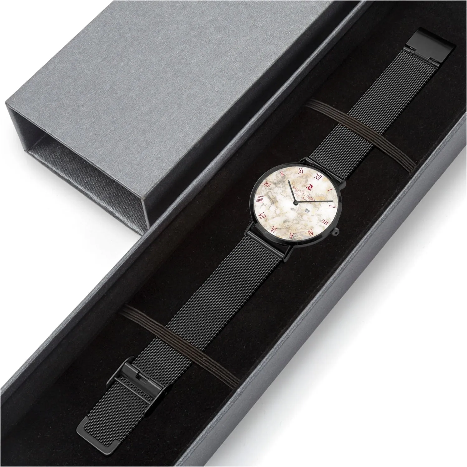 Stainless Steel Perpetual Calendar Quartz Watch