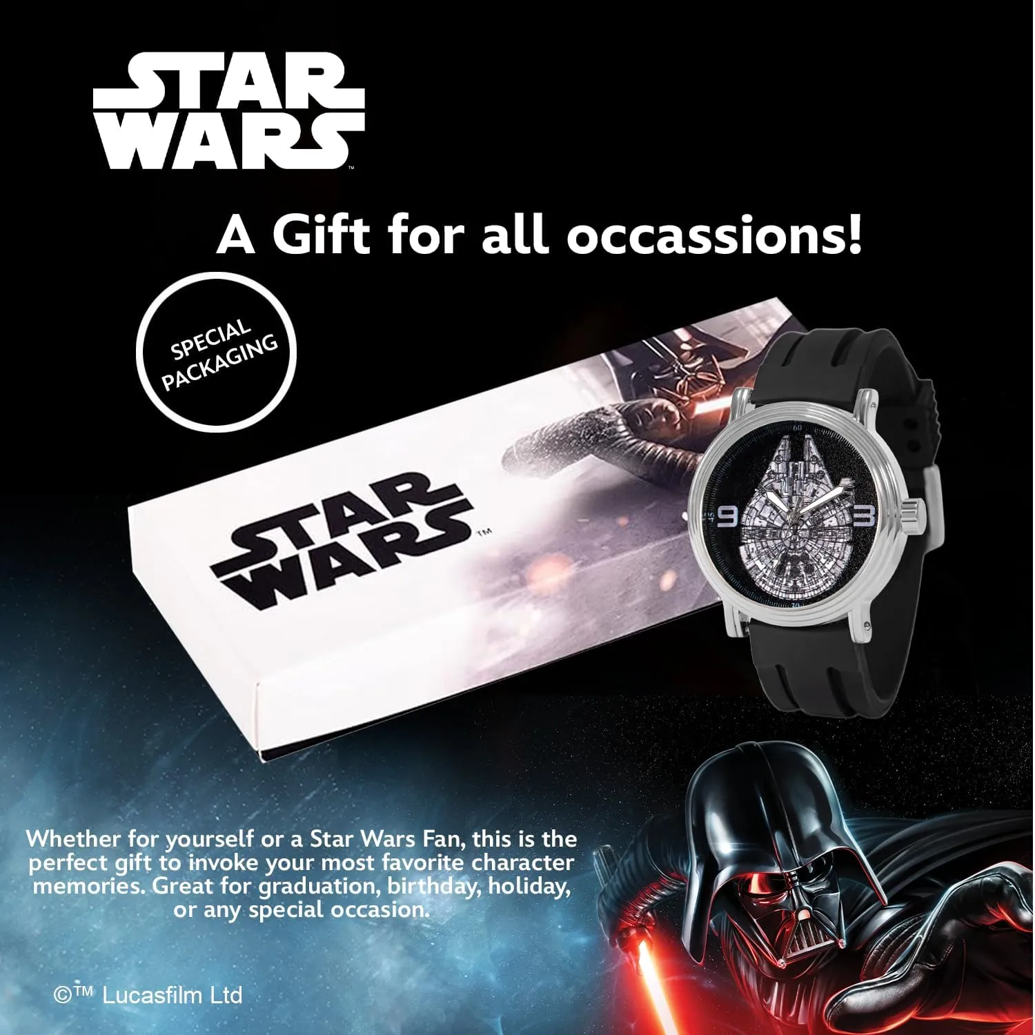 Star Wars Adult Vintage Analog Quartz Watch