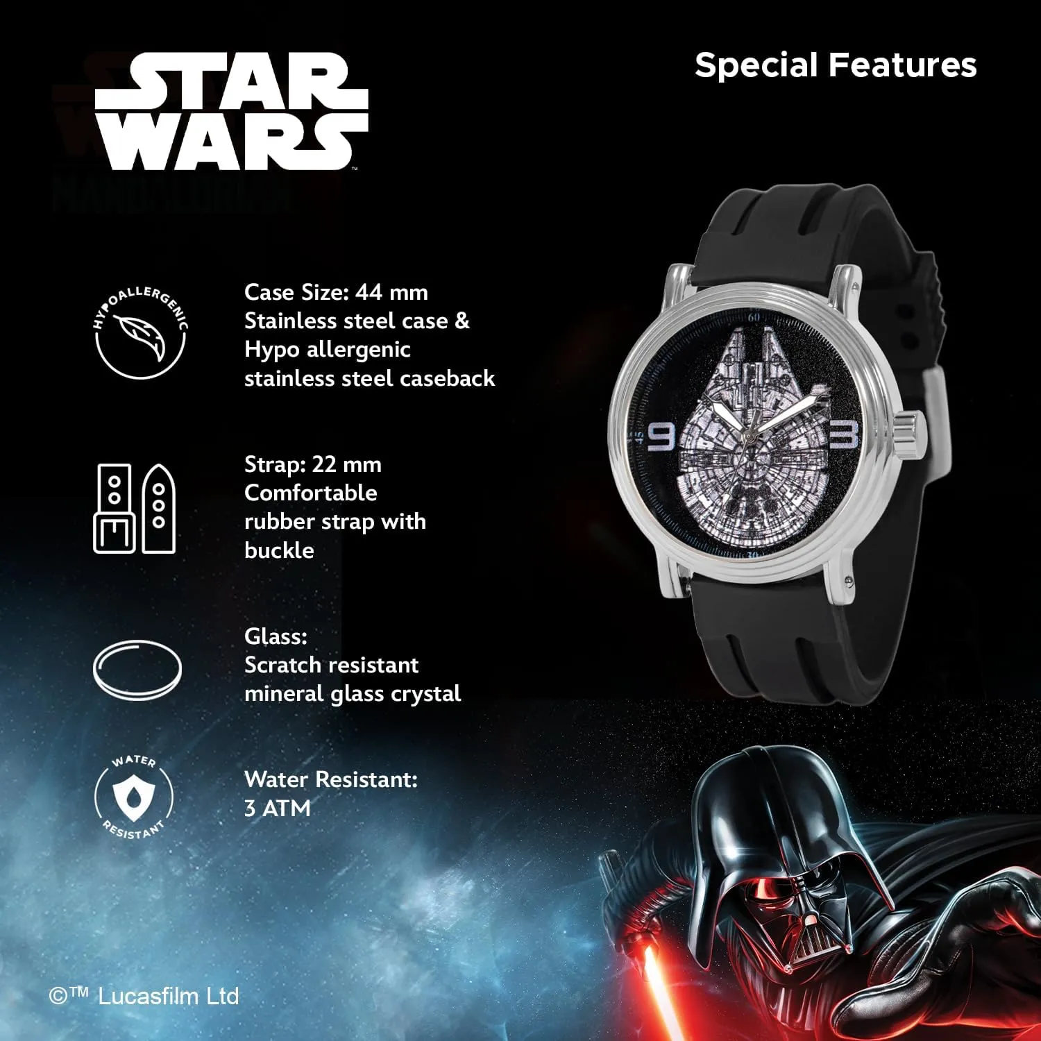 Star Wars Adult Vintage Analog Quartz Watch