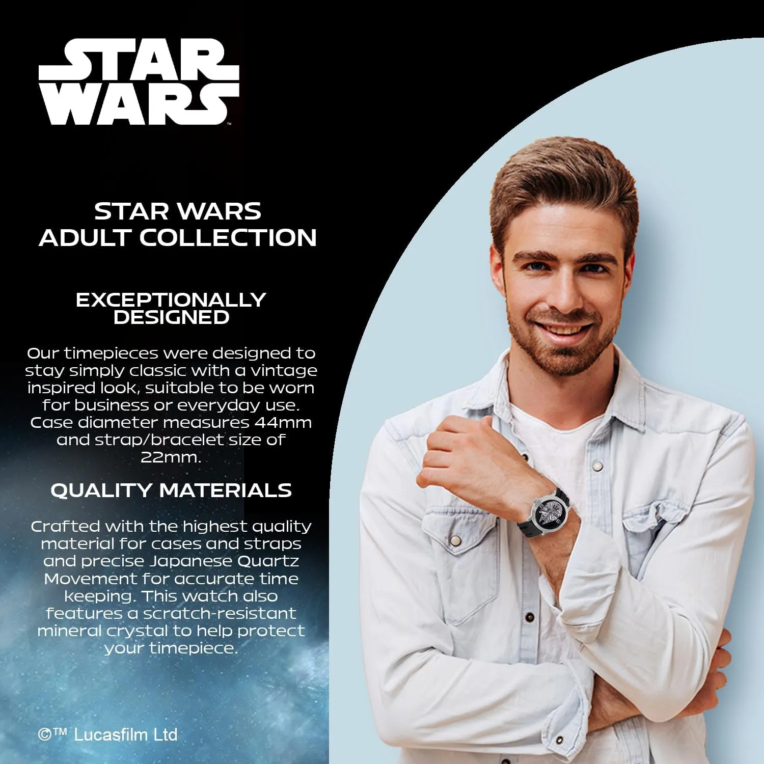 Star Wars Adult Vintage Analog Quartz Watch