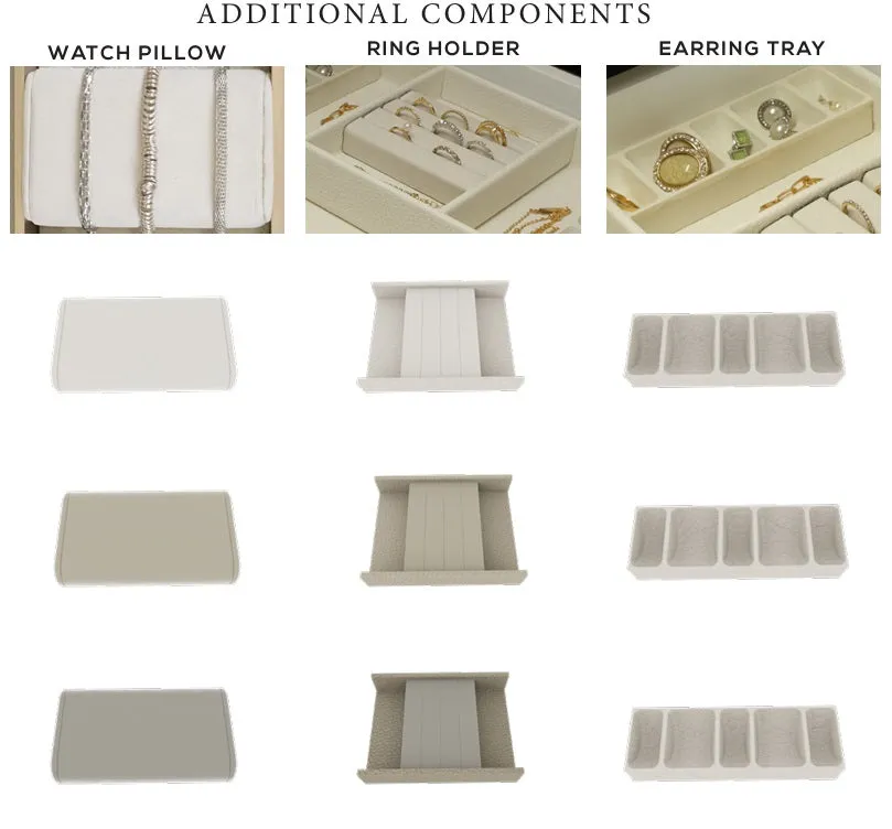 TAG Hardware Contour Configurable Modular Drawer Organization System – Fully Adjustable, Trim-to-Fit, Faux Leather
