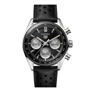 TAG Heuer Carrera Chronograph Watch with Black Dial