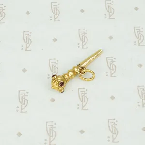 The Tiny 18k Scepter Watch Key Fob