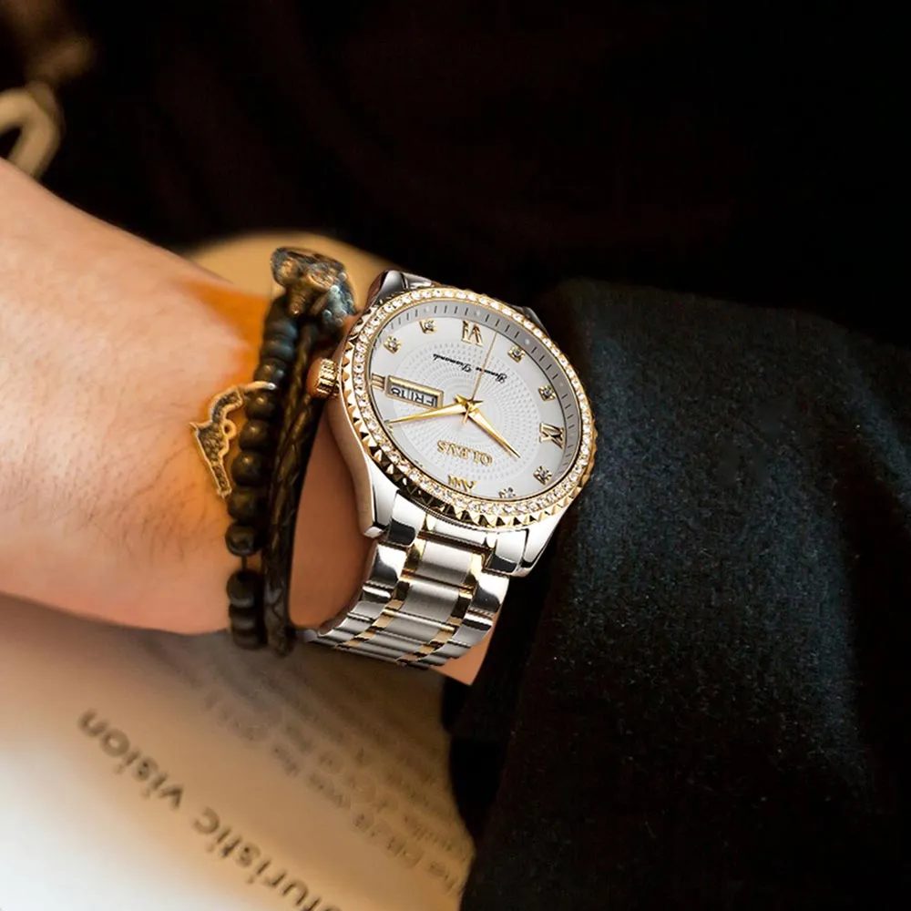 Timeless Luxury Men's Golden Quartz Watch