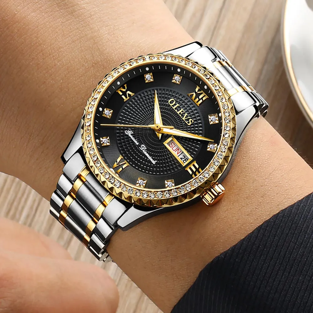 Timeless Luxury Men's Golden Quartz Watch