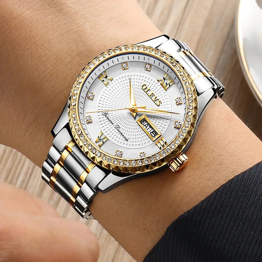 Timeless Luxury Men's Golden Quartz Watch