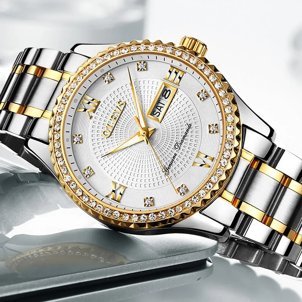 Timeless Luxury Men's Golden Quartz Watch