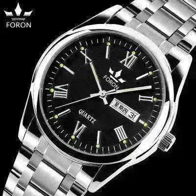 Top-grade men's quartz watches, waterproof, luminous, business belts.
