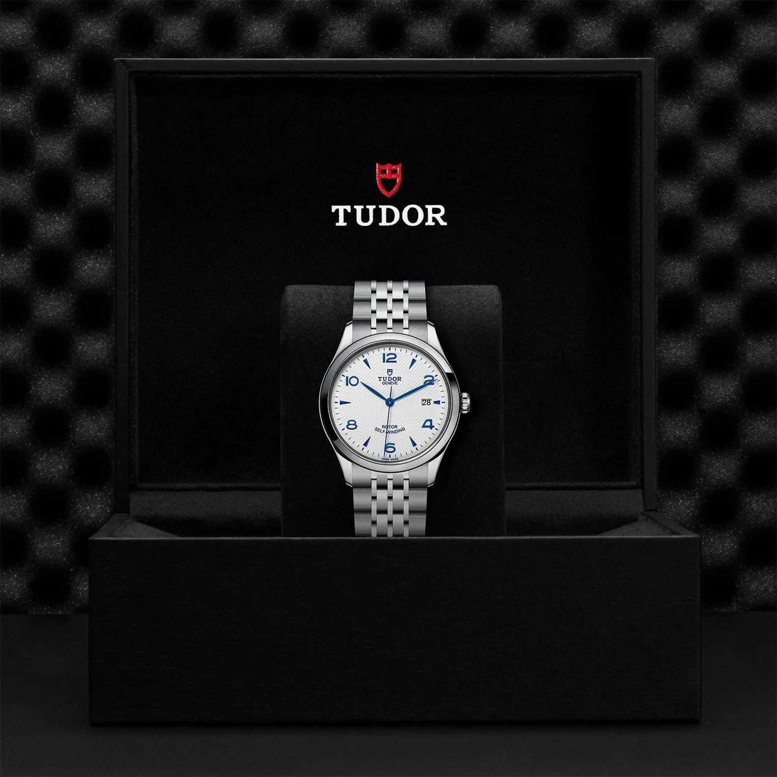 TUDOR 1926 39mm Steel White/Blue Dial Watch - M91550-0005