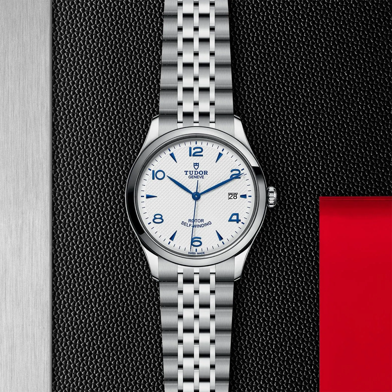 TUDOR 1926 39mm Steel White/Blue Dial Watch - M91550-0005