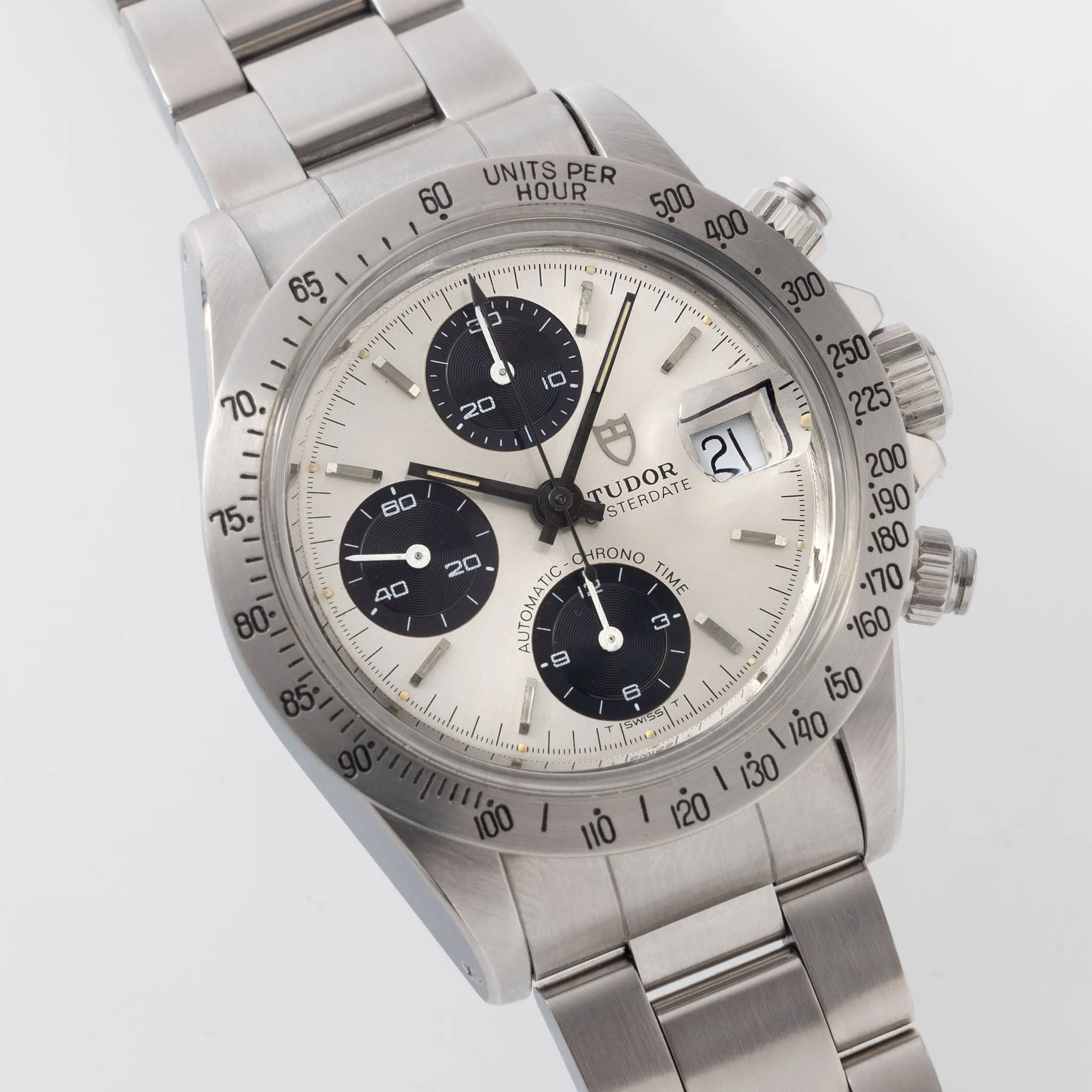 Tudor Big Block Ecole d'Horlogie de Genève “School watch” Silver Dial Ref 94300