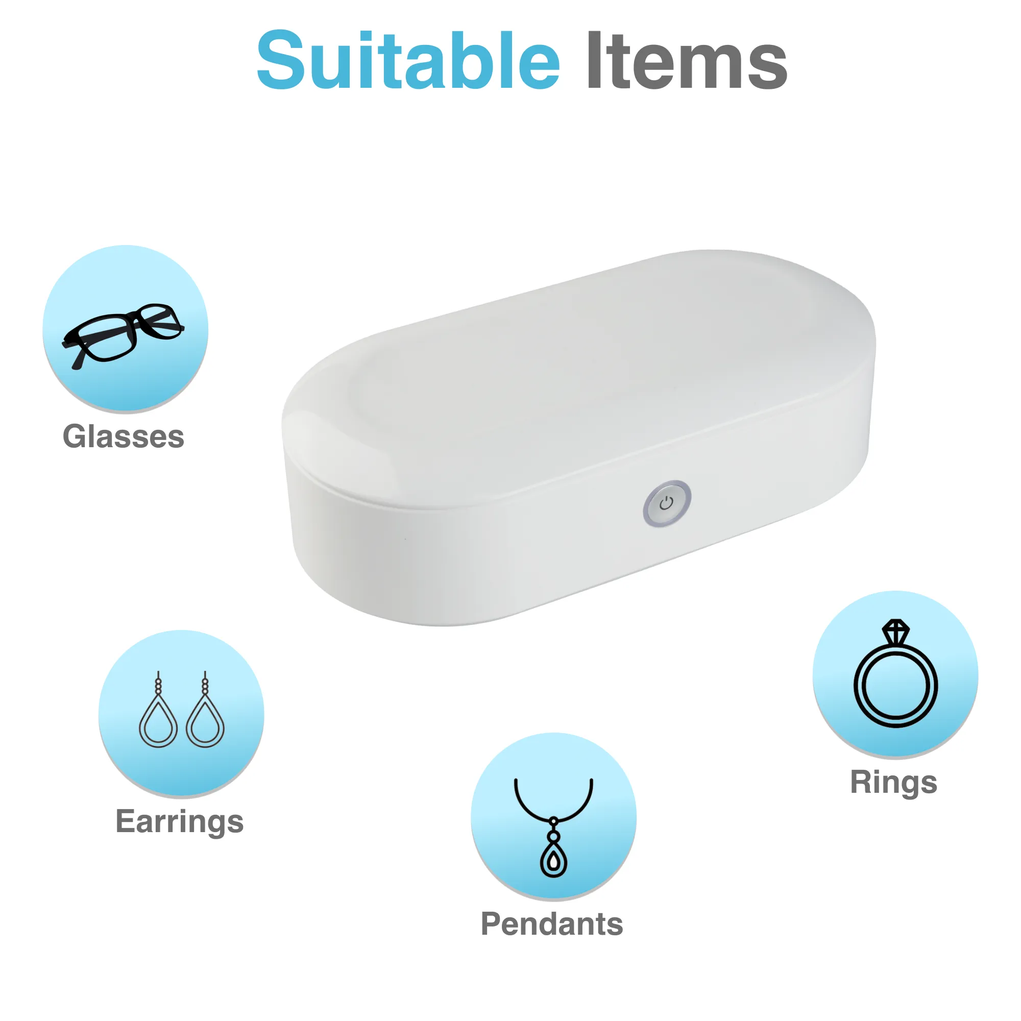 Ultrasonic Glasses & Jewellery Cleaner 45kHz