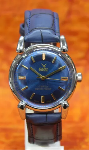 Used Mechanical Watch Camy Geneva 17 Jewels FHF ST96 Hand Wind