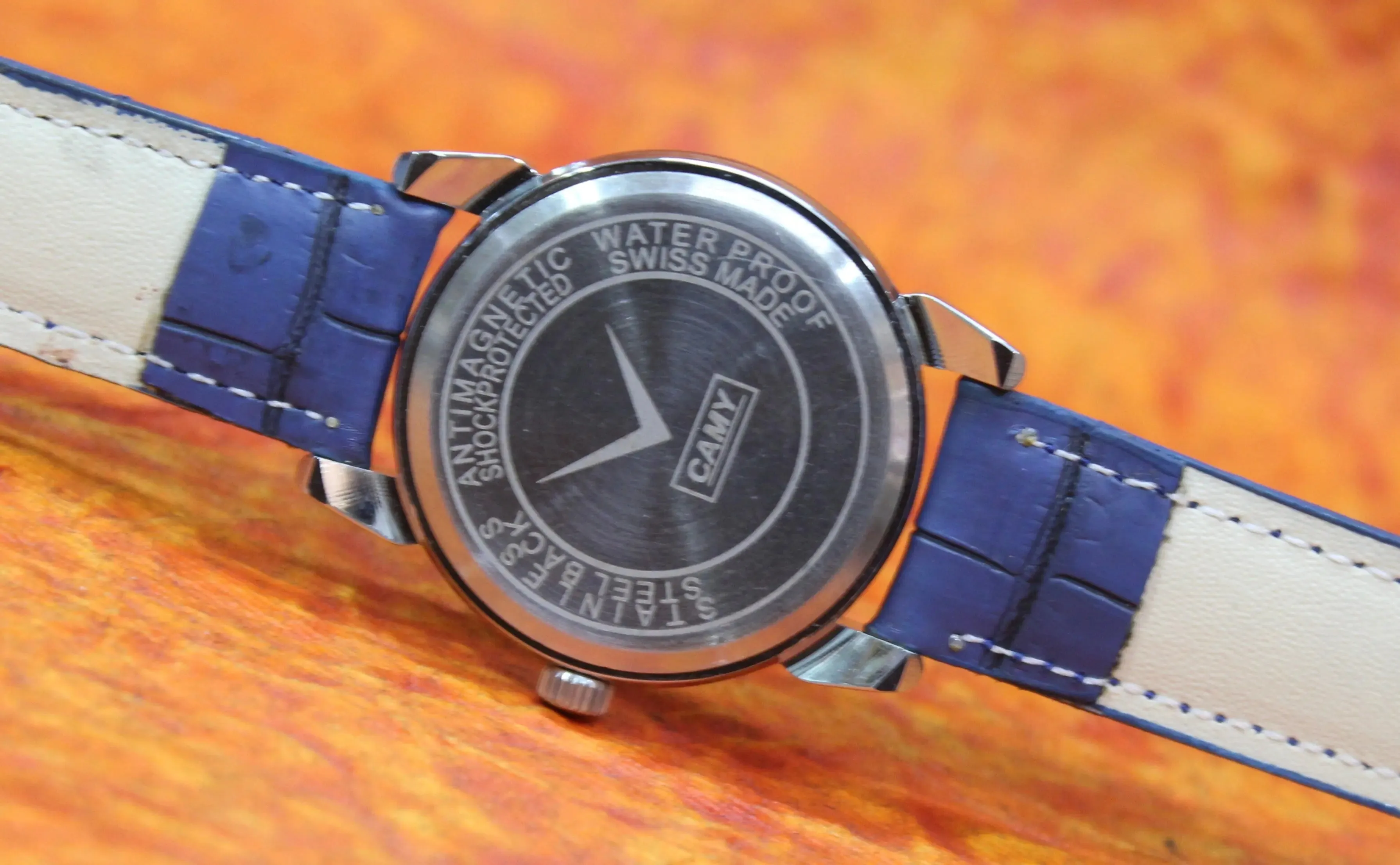 Used Mechanical Watch Camy Geneva 17 Jewels FHF ST96 Hand Wind