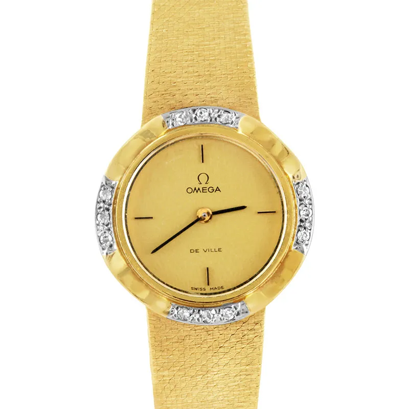 Vintage Diamond Omega De Ville Watch - Pre-owned - 26mm